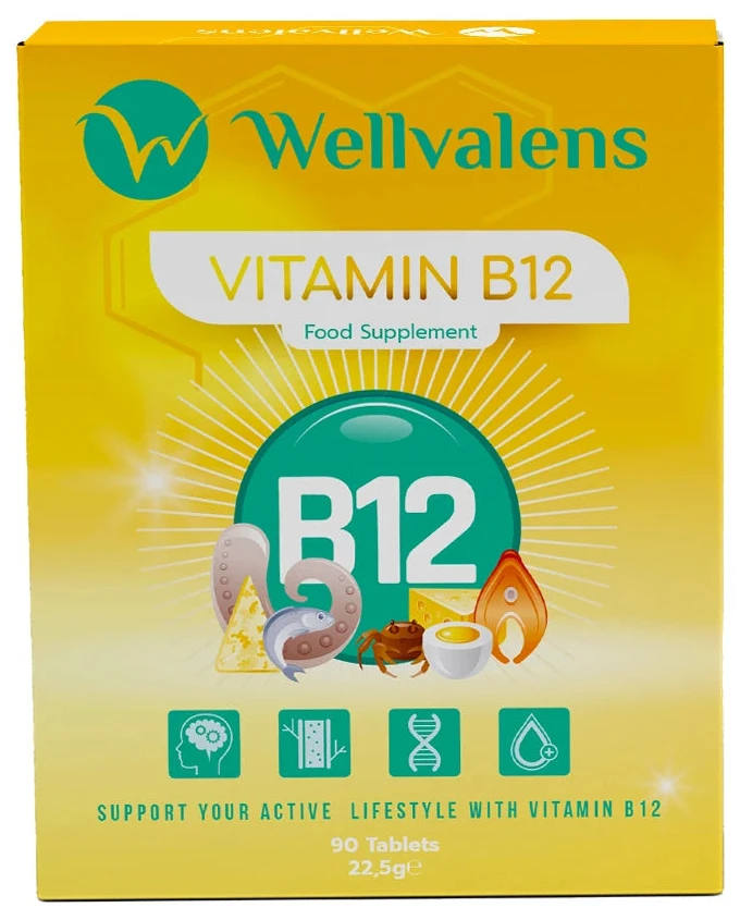 Wellvalens Vit. B12 1000 UI + Vit.A N90