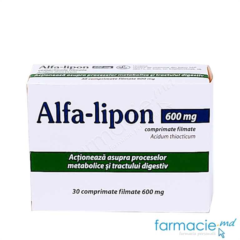 Alfa-lipon 600 mg comprimate filmate