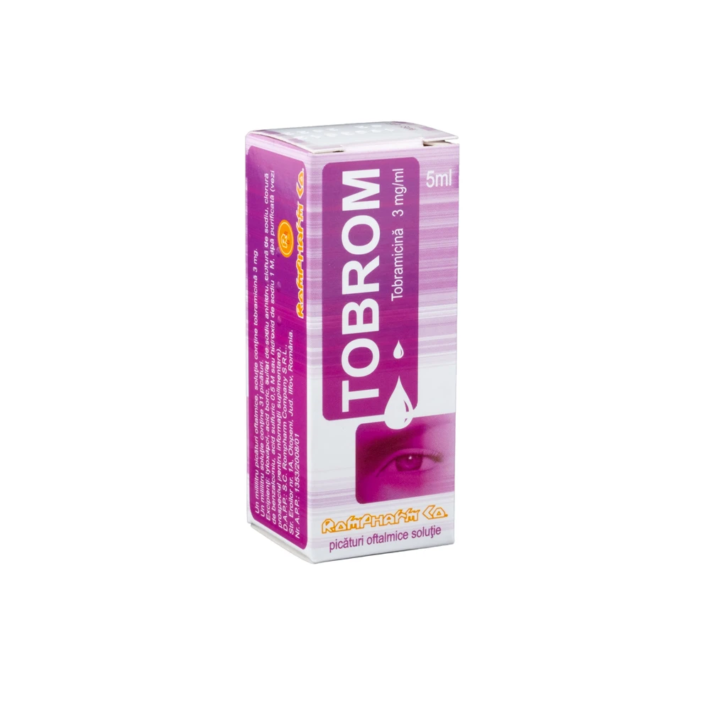 Tobrom 3 mg/ml / 5 ml picături oftalmice, soluţie