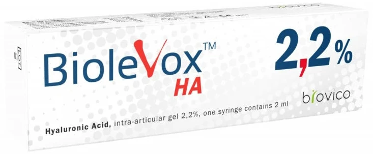 Biolevox HA 2,2% гиалуронат натрия внутрисуставной гель 2 мл