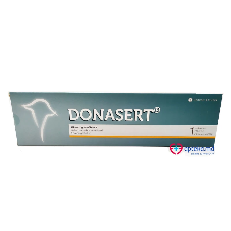 Donasert 20 mcg/24 ore sistem cu cedare intrauterină