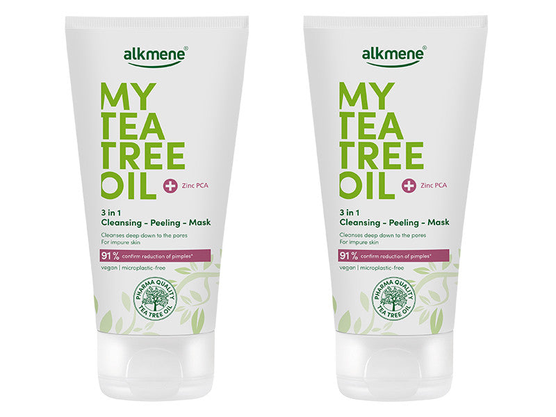 Mann & Schroeder Alkmene Tea Tree Gel-Peeling- 3in1 cu ulei de arbore de Mască 150 ml
