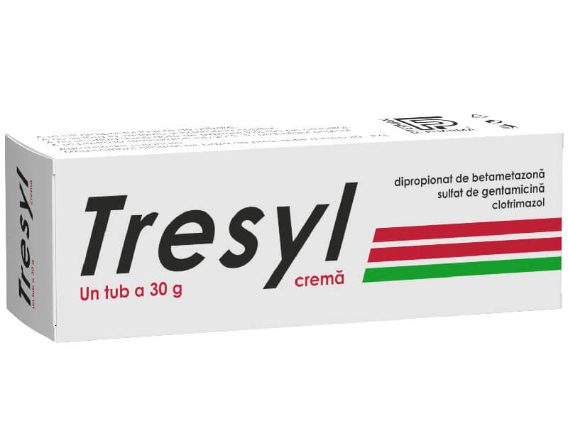 Tresyl 0,643 mg/1,54 mg/10 mg/g / 30 g cremă