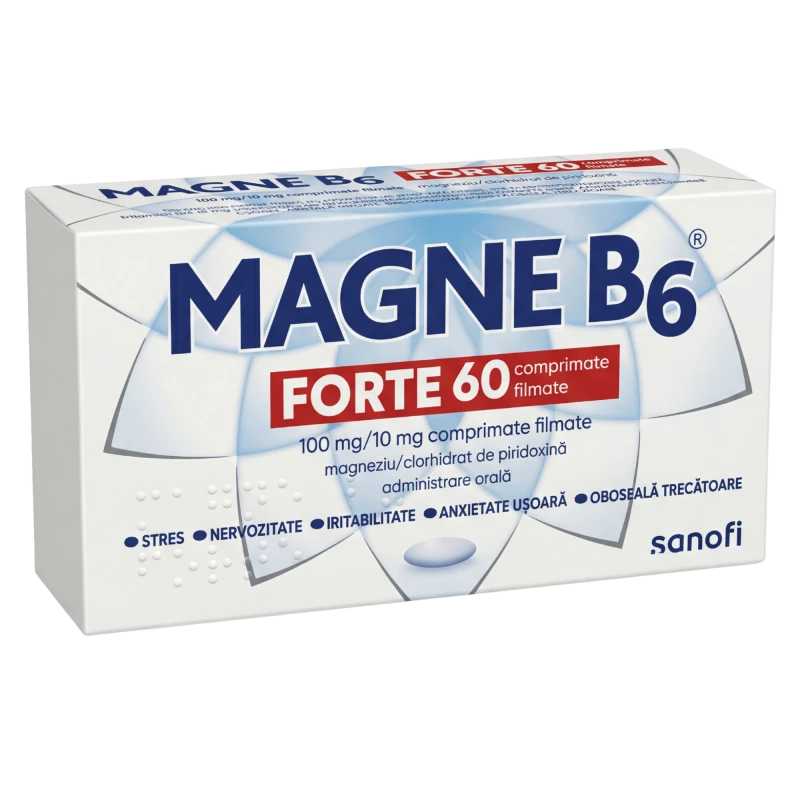 Magne B6 Forte 100 mg/10 mg comprimate filmate