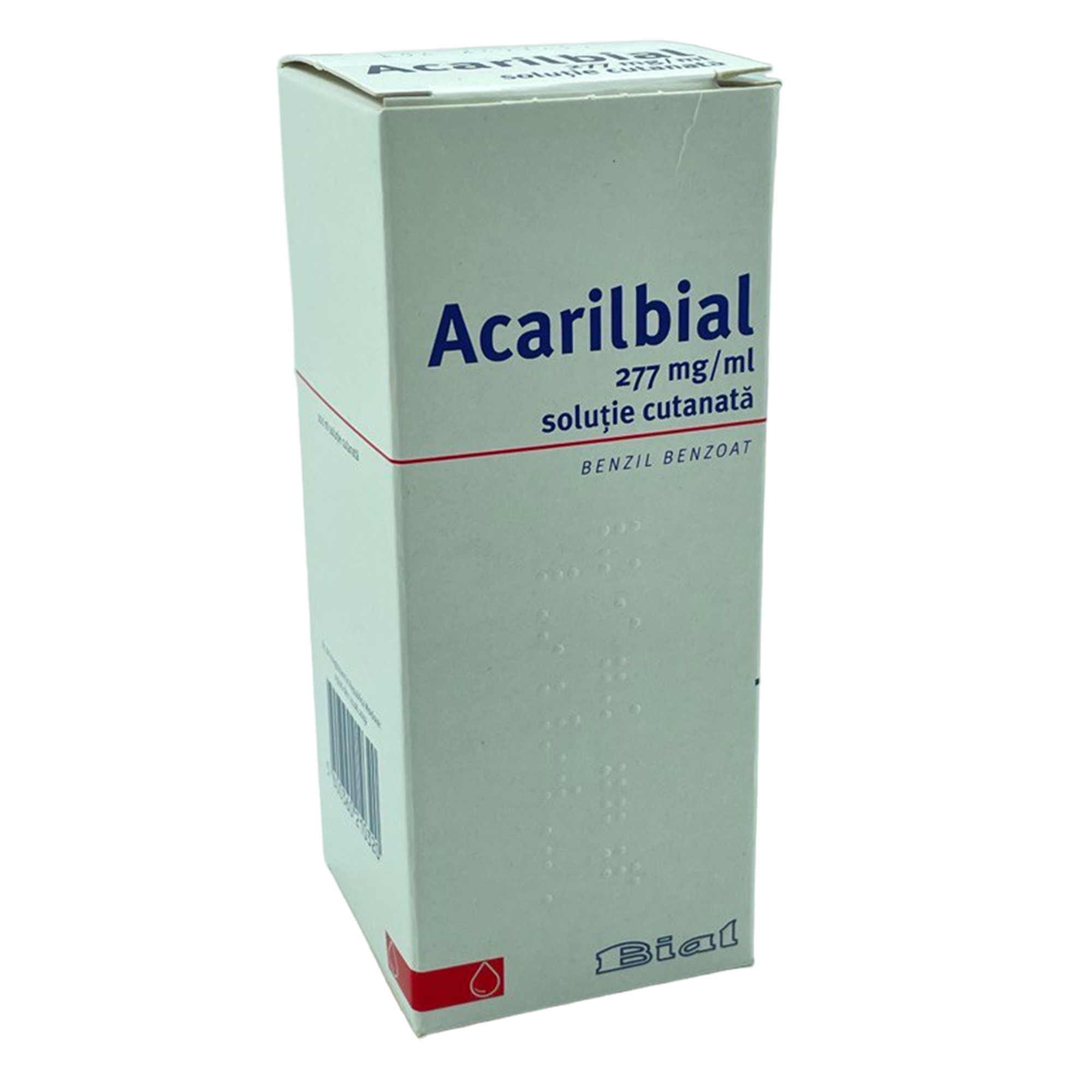 Acarilbial 277 mg/ml / 200 ml soluţie cutanată