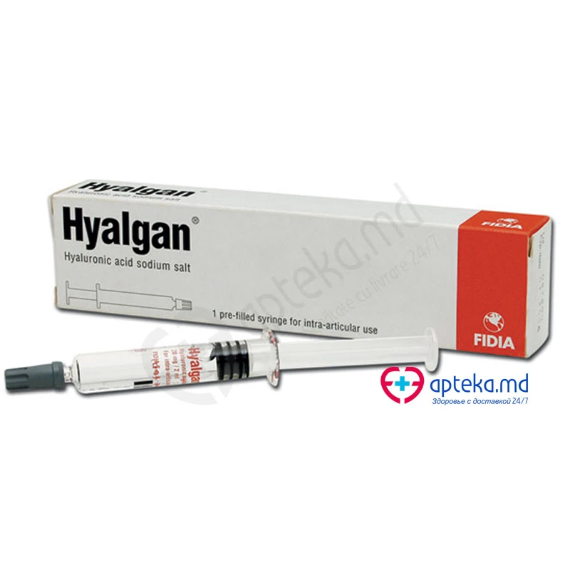 Hyalgan 20 mg/2 ml soluţie injectabilă în seringă preumplută