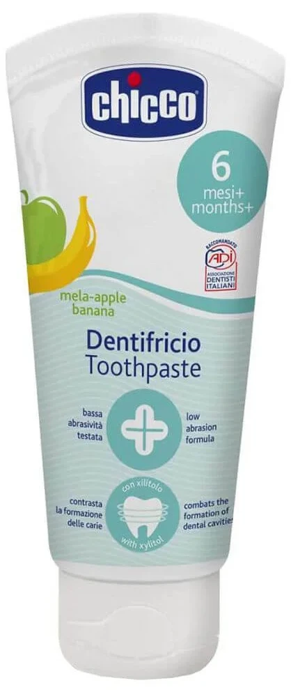 Pasta de dinti pentru copii Chicco cu gust de mar si banana (6+ luni), 50 ml