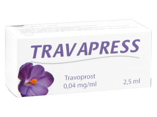 Travapress 0,04 mg/ml / 2,5 ml picături oftalmice, soluţie