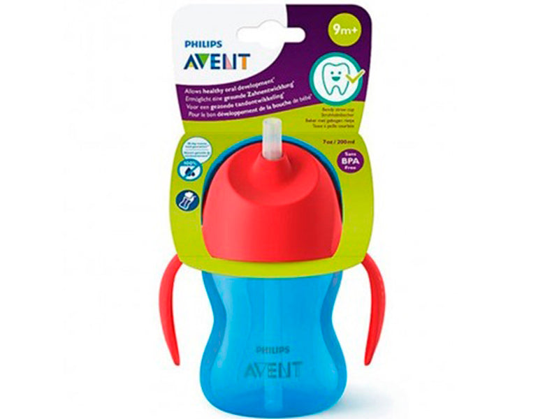 Philips Avent Cana cu pai flexibil Boy 200ml 9m+ SCF796/01 200 ml