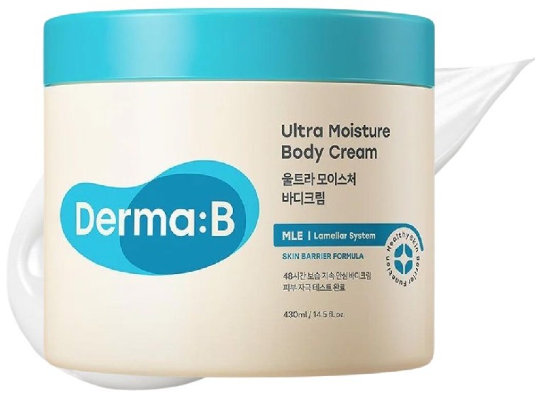 Crema de corp intens hidratanta, Derma-B, Ultra Moisture Body Cream, 430ml