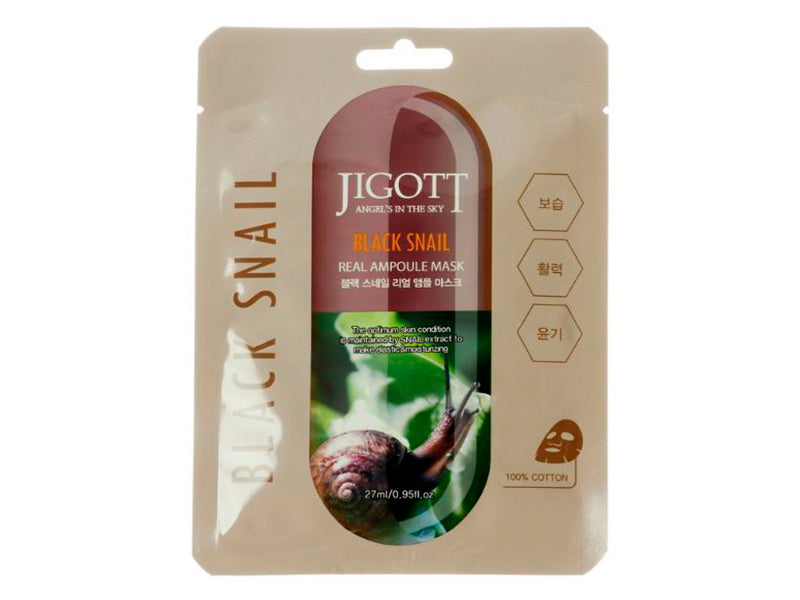 SLAVA AGENCY ICE Jigott black snail real ampoule 27ml Mască 27 ml