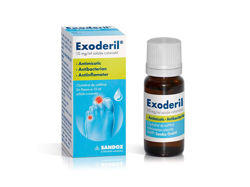 Exoderil 10 mg/ml / 10 ml soluţie cutanată