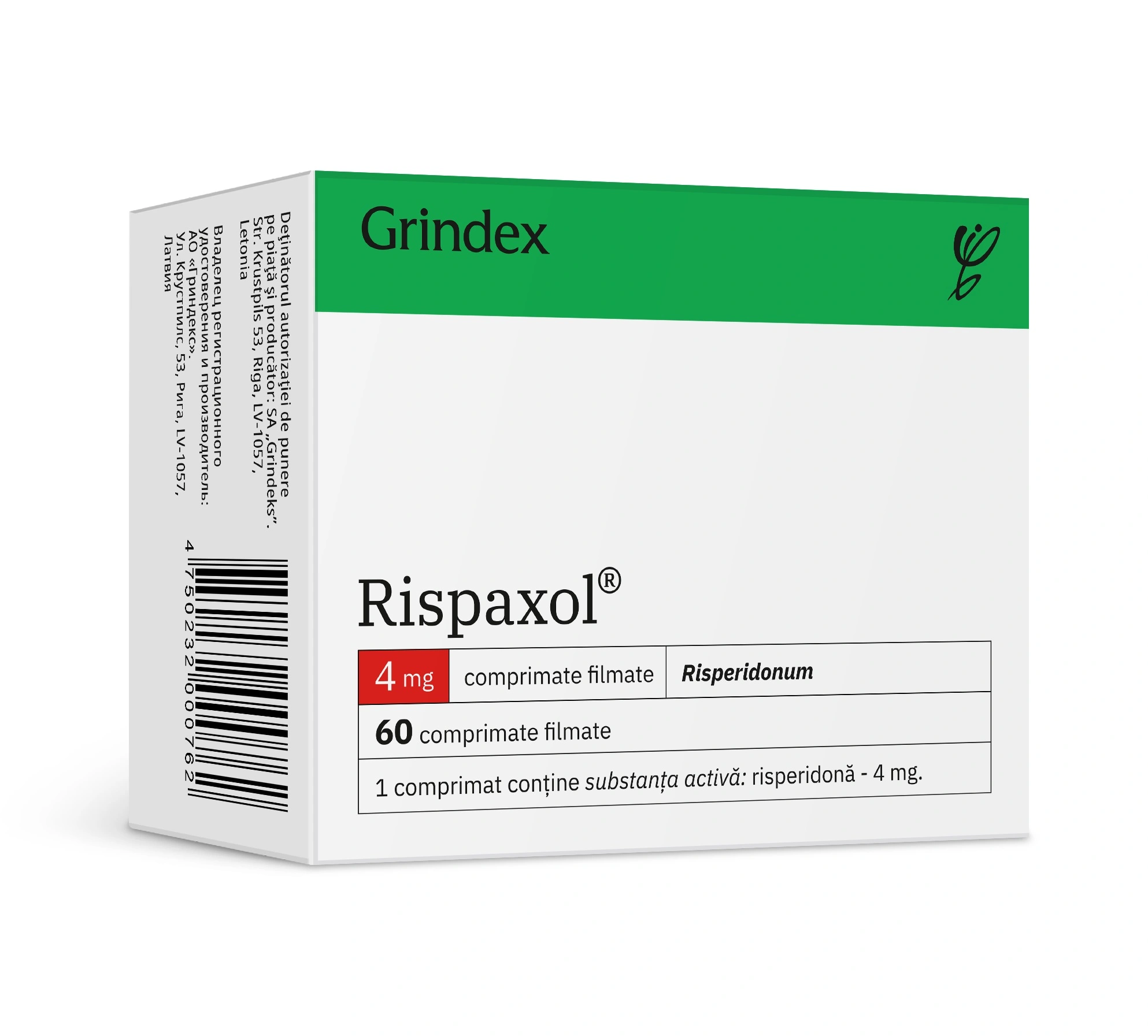 Rispaxol 4 mg comprimate filmate