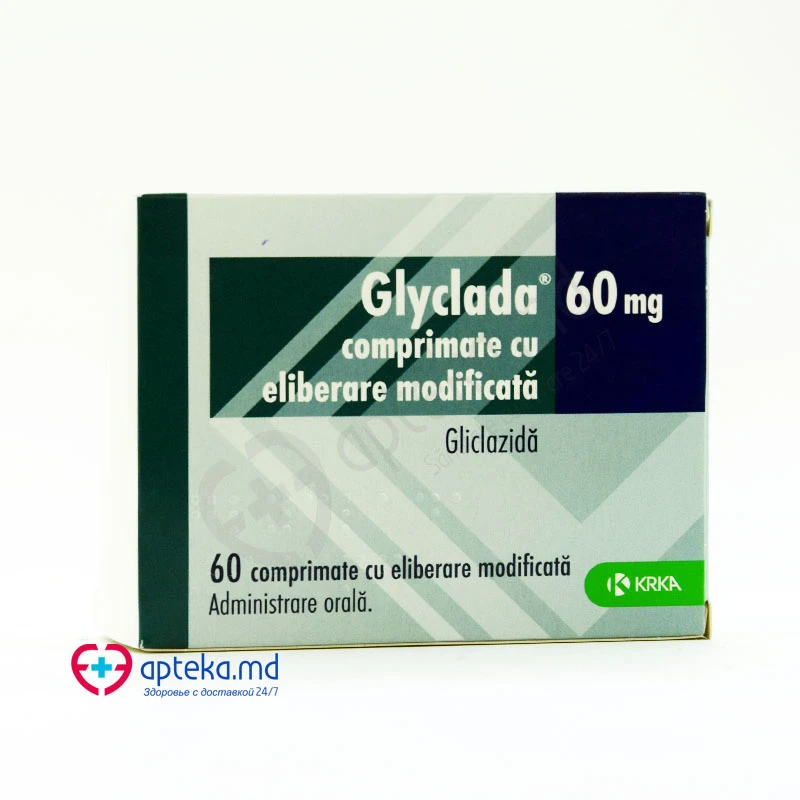 Glyclada 60 mg comprimate cu eliberare prelungită