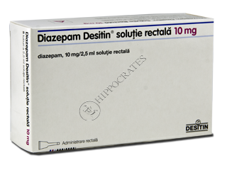 Diazepam Desitin 10 mg/2,5 ml soluţie rectală