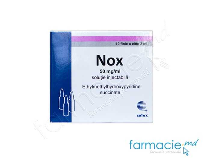 Nox 50 mg/ml / 2 ml soluţie injectabilă