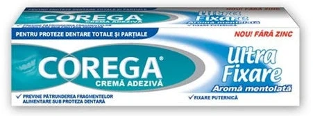 Crema adeziva pentru proteza dentara Corega Ultra Fixare Original, 40 g