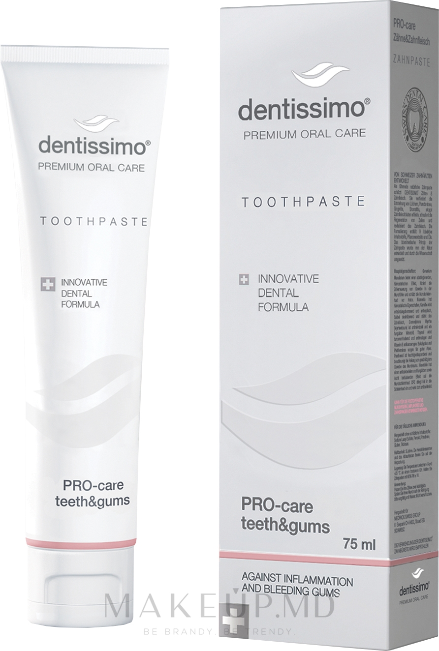 Pasta de dinti Dentissimo Pro Care Teeth & Gums, 75 ml