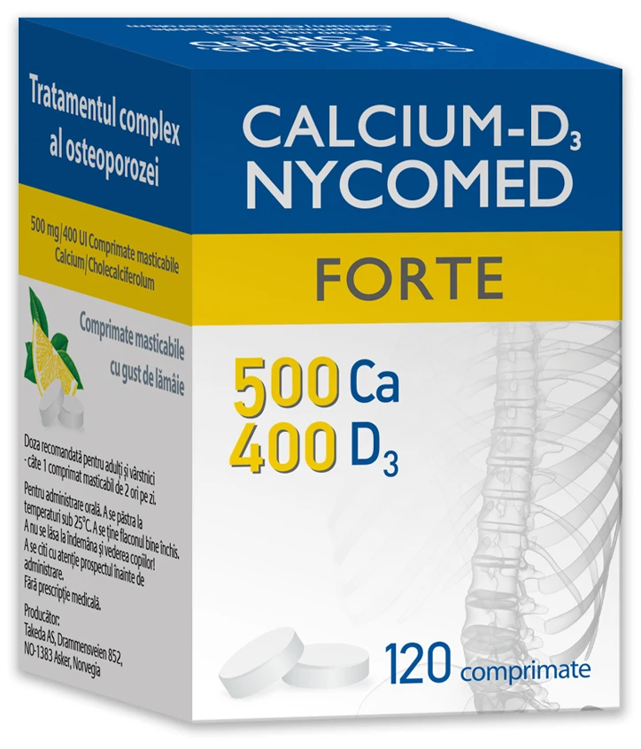 Nycomed Calciu + Vit. D3 500 mg N120