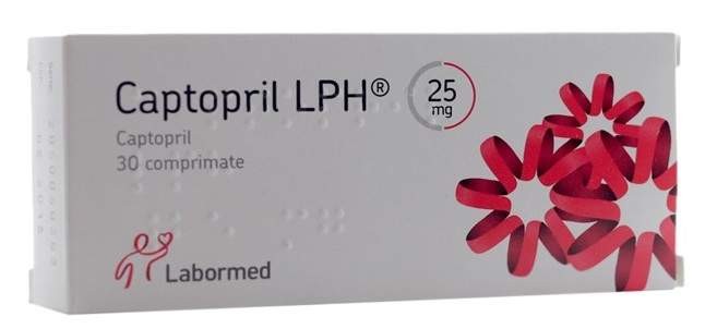 Captopril LPH 25 mg 25 mg comprimate