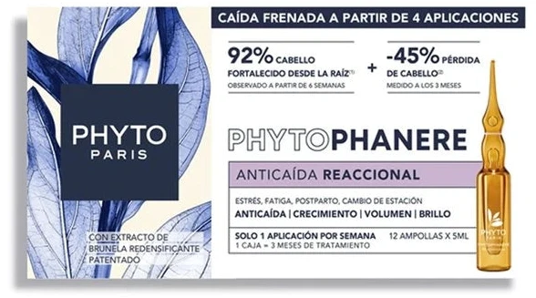 Phyto Ампулы против выпадения волос Phyto Phytophanere Anti-Hair Loss 12 buc