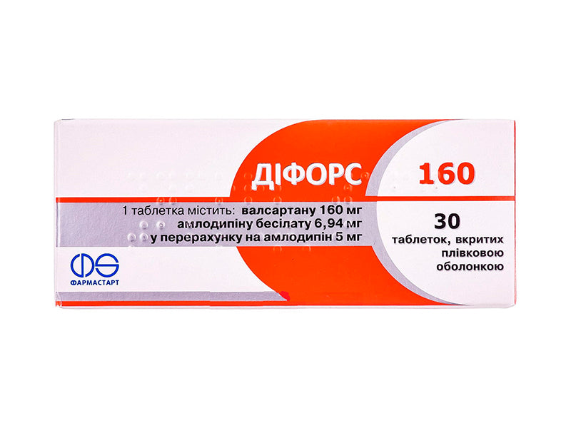 Difors 160 mg/5 mg comprimate filmate