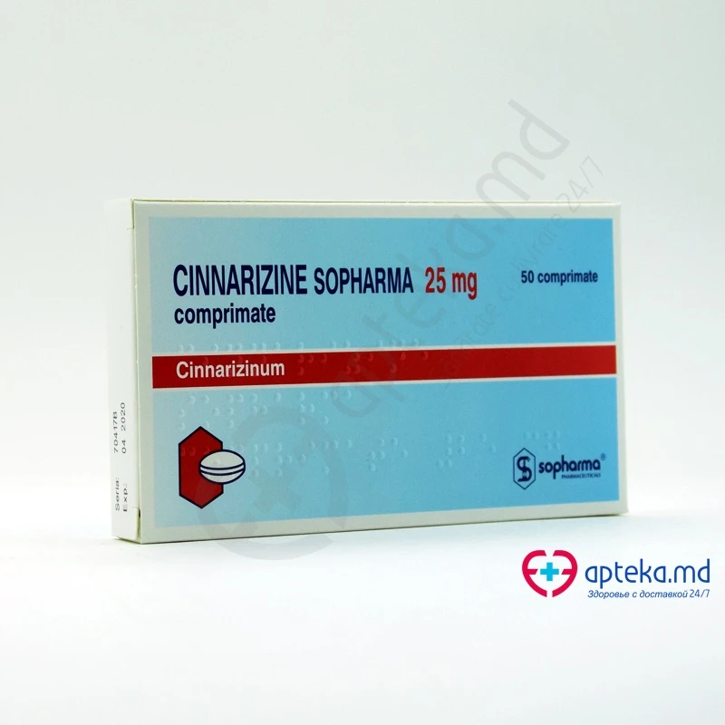 Cinnarizine Sopharma 25 mg comprimate