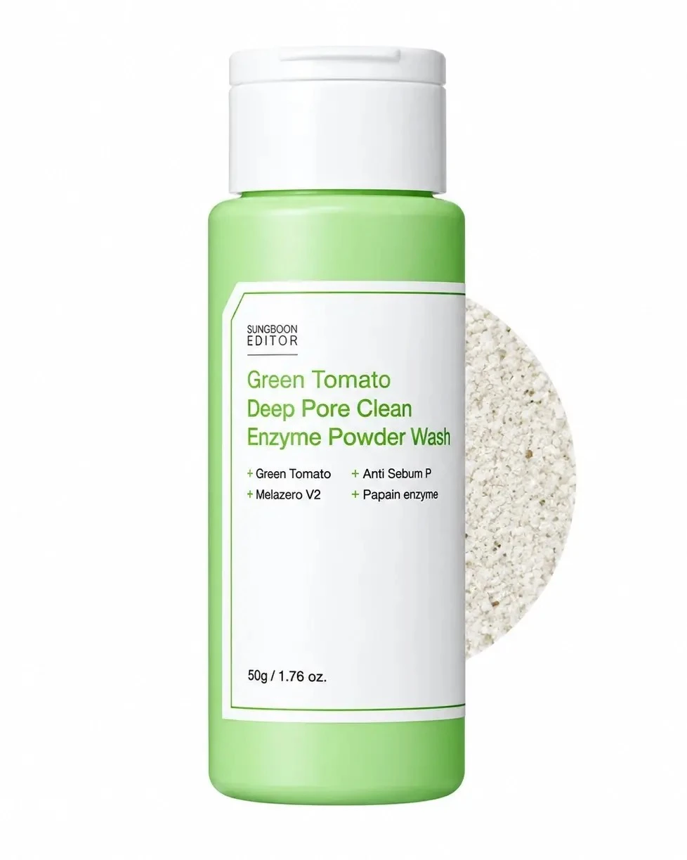 SungBoon Editor, Green Tomato Deep Pore Clean Enzyme Powder Wash, 50 gr.