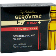 Farmec Gerovital H3 Derma+ Premium Care Booster exf. cu AHA fi 2 ml