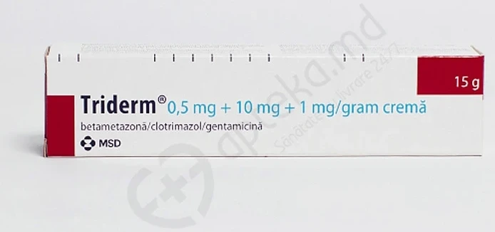 Triderm 0,5 mg/10 mg /1 mg / 15 g cremă