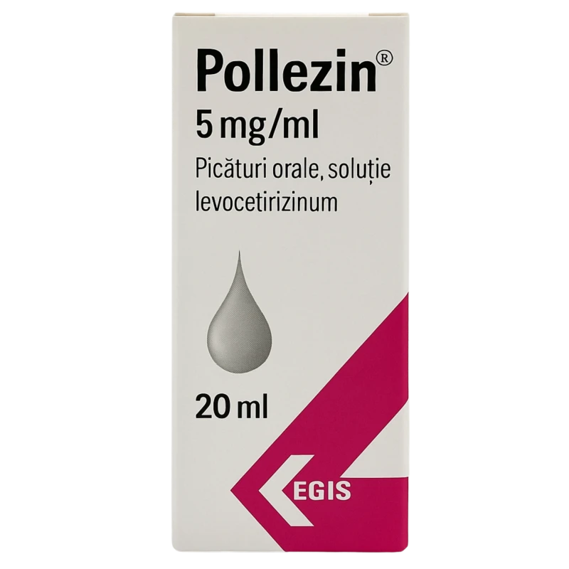Pollezin 5 mg/ml / 20 ml picături orale, soluţie