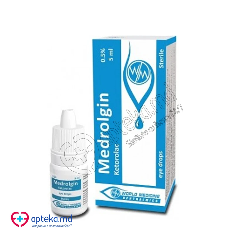 Medrolgin 5 mg/ml / 5 ml picături oftalmice, soluţie