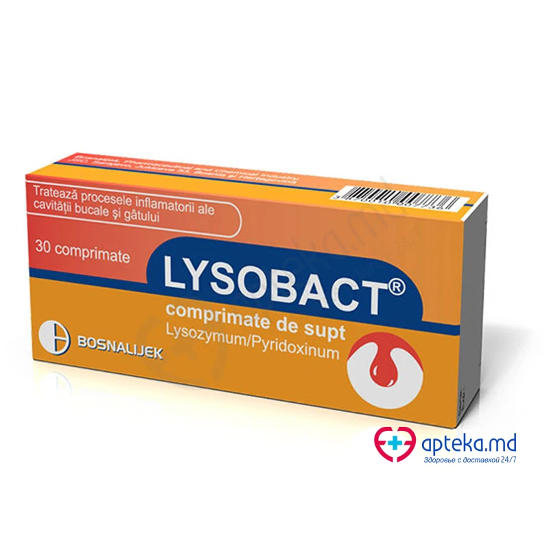 Lysobact 20 mg/10 mg comprimate de supt