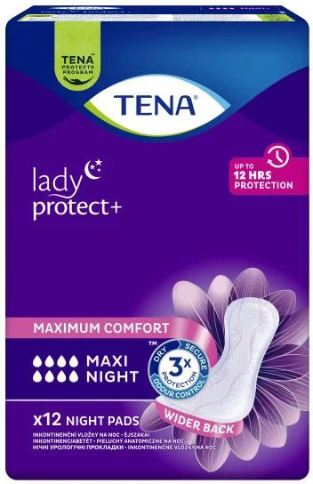 Absorbante urologice Tena Lady Maxi Night, 12 buc.