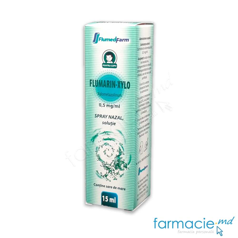 Flumarin-Xylo 0,5 mg/ml 0,5 mg/ml / 15 ml spray nazal, soluţie