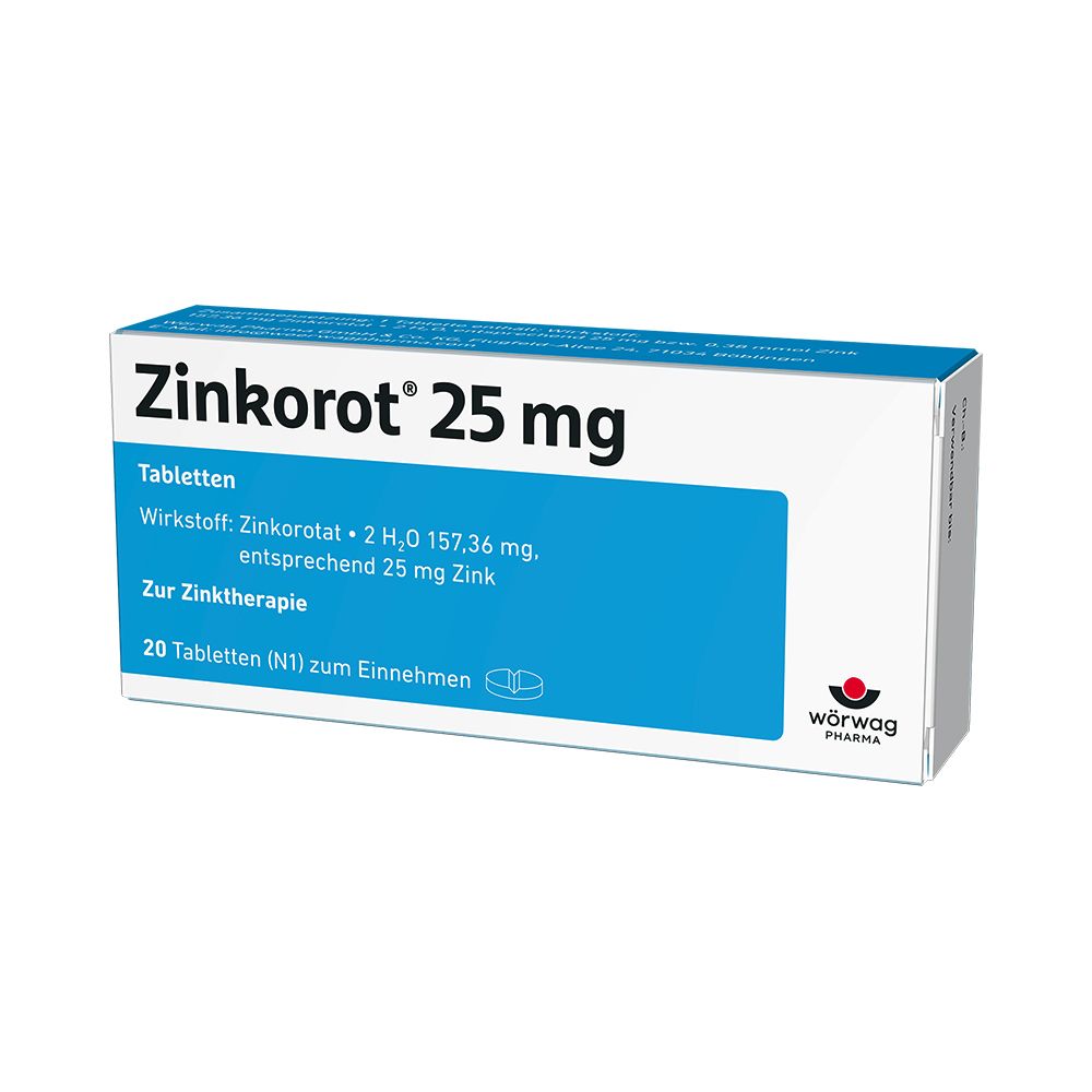 Zinkorot 25 25 mg (0,38 mmol) comprimate