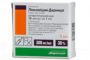 Lincomicină-Darnița 300 mg/ml / 1 ml soluţie injectabilă