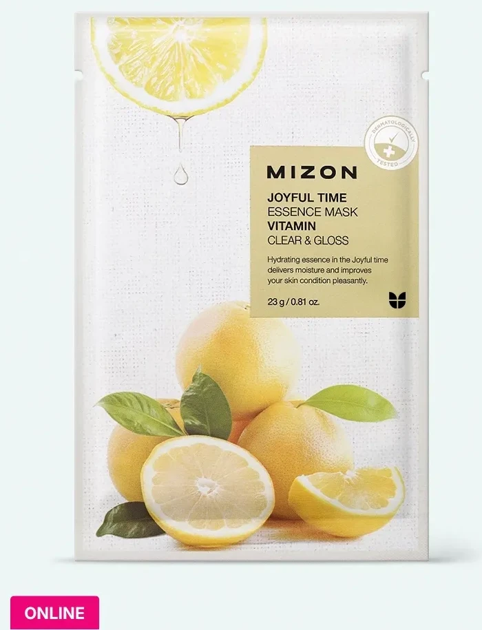 Mască radiantă din ţesătură cu vitamina C Mizon Joyful Time Essence Mask Vitamin 23 g