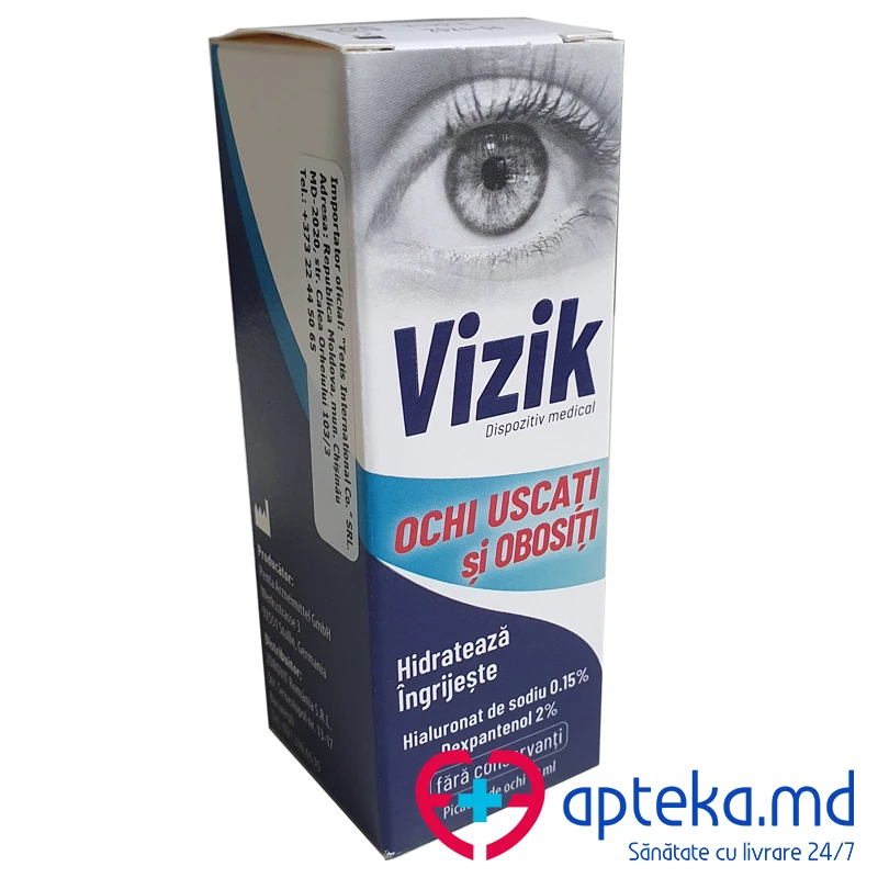 Vizik ochi uscați și obosiți picături oftalmice 10 мл
