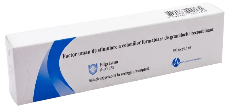 Filgrastim 300 mcg/0,5 ml soluţie injectabilă în seringă preumplută