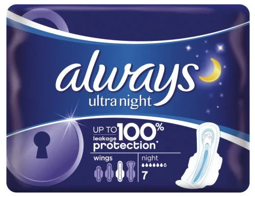 Absorbante Always Ultra Night, 7 buc.