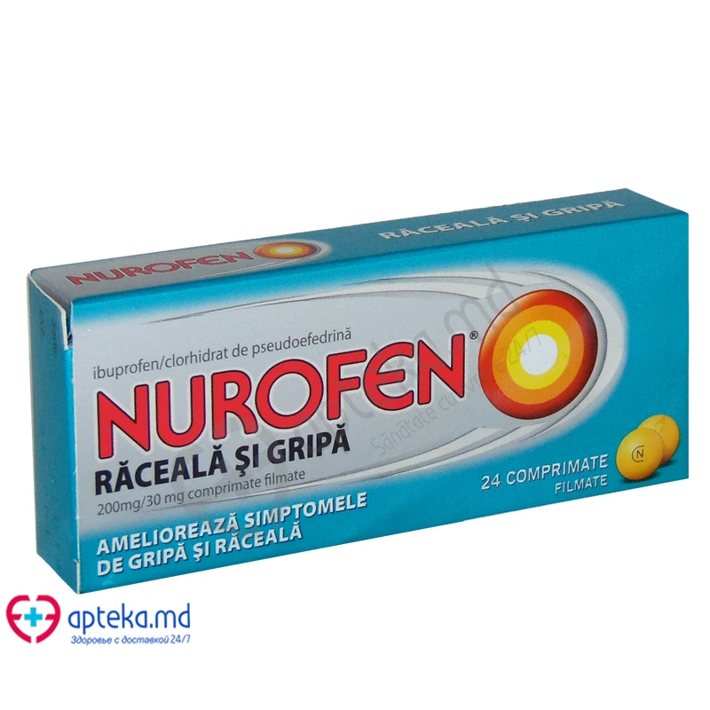 Nurofen Răceală şi Gripă 200 mg/30 mg comprimate filmate