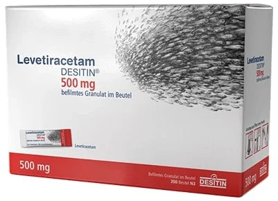 Levetiracetam Desitin 500 mg granule drajefiate în plic