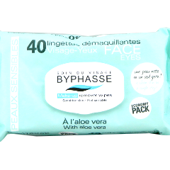 Byphasse Make-up Remover servetele demachiante aloe 40 servetele
