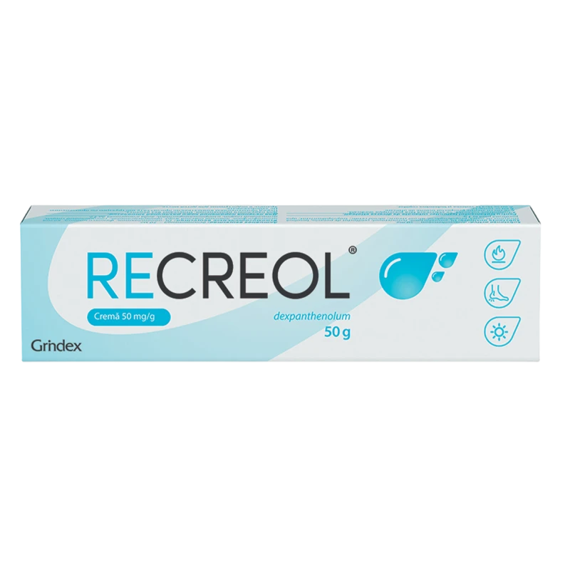 Recreol 50 mg/g / 50 g cremă