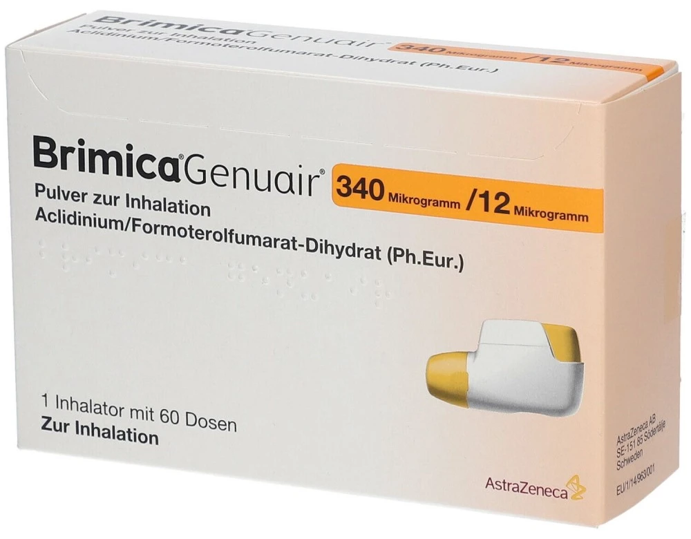 Brimica Genuair 340 mcg/12 mcg / 60 doze pulbere de inhalat