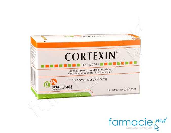 Cortexin 5 mg pulbere pentru soluţie injectabilă