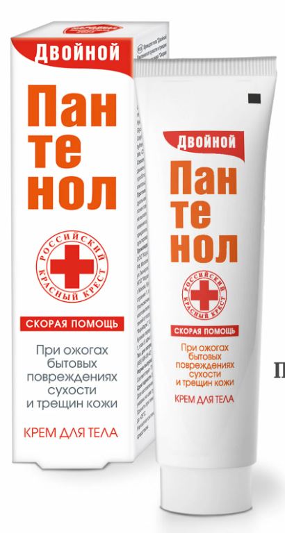 Panthenol pentru corp Скорая помощь dublu pentru uscăciunea și cr Cremă 75 g