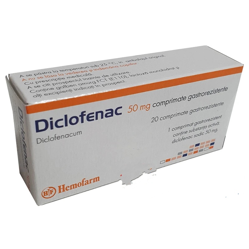 Diclofenac 50 mg comprimate gastrorezistente