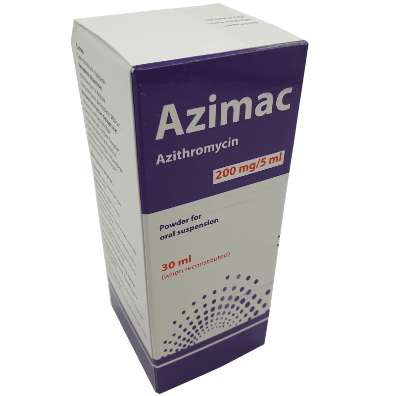 Azimac 200 mg/5 ml / 30 ml pulbere pentru suspensie orală